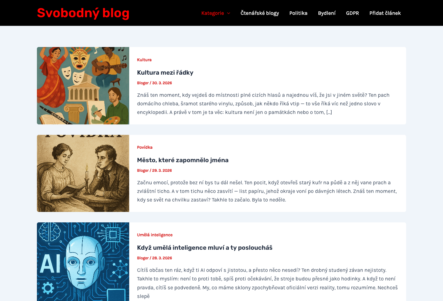 Svobodný blog