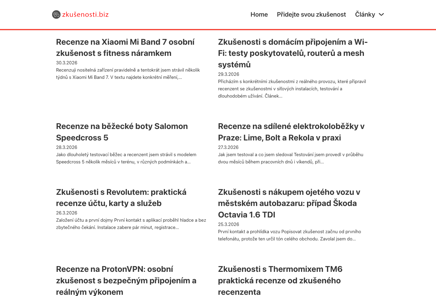Zkušenosti.biz